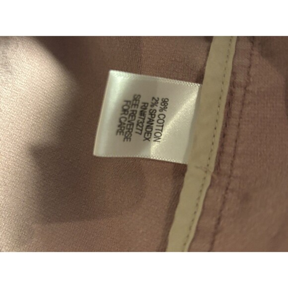 Sonoma Button Up Collared Jacket Pink Suede Petite Medium Romantic Renaissance - Picture 6 of 7